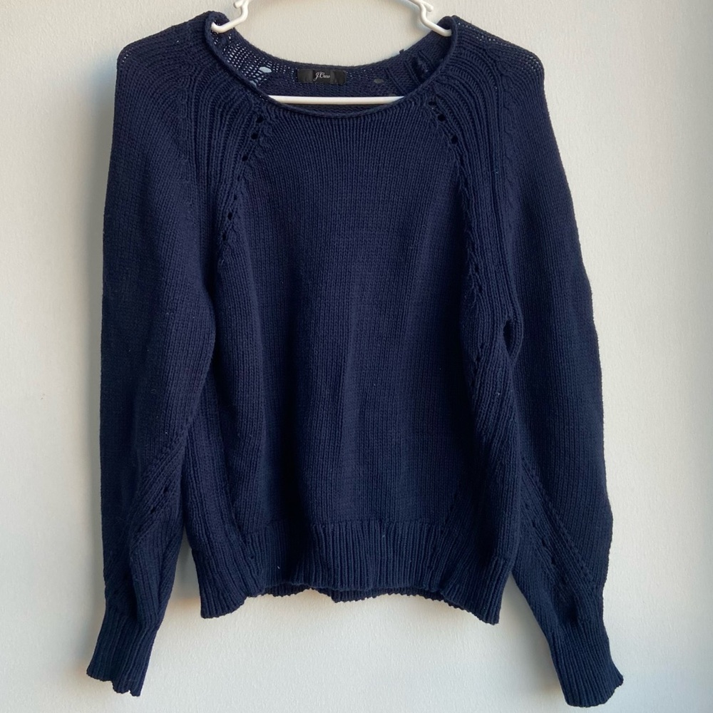 Navy JCrew Sweater Size Medium